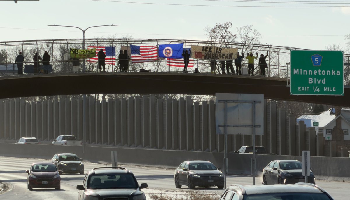 It’s 3 degrees in MN right now, suburban parents filled damn near every overpass I saw in my 25 minute drive from Minneapolis to the suburbs today. I grew up out here, I’ve never seen something like this before.