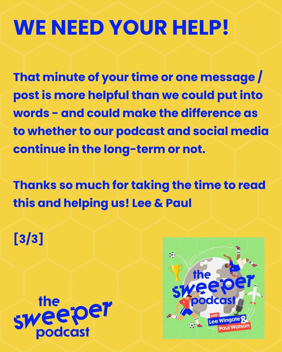 🙏 Please help us out. We can’t do this with you! ☺️