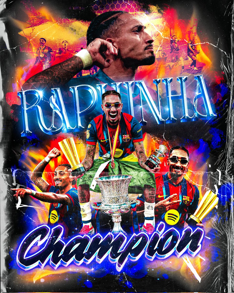 NUEVO FAN POSTER ✨️
<a href="/Raphinha_11b/">Raphael Dias Belloli</a> / <a href="/FCBarcelona_es/">FC Barcelona</a> 
NUESTRO LIDER , EL ALMA DEL EQUIPO ❤️💙