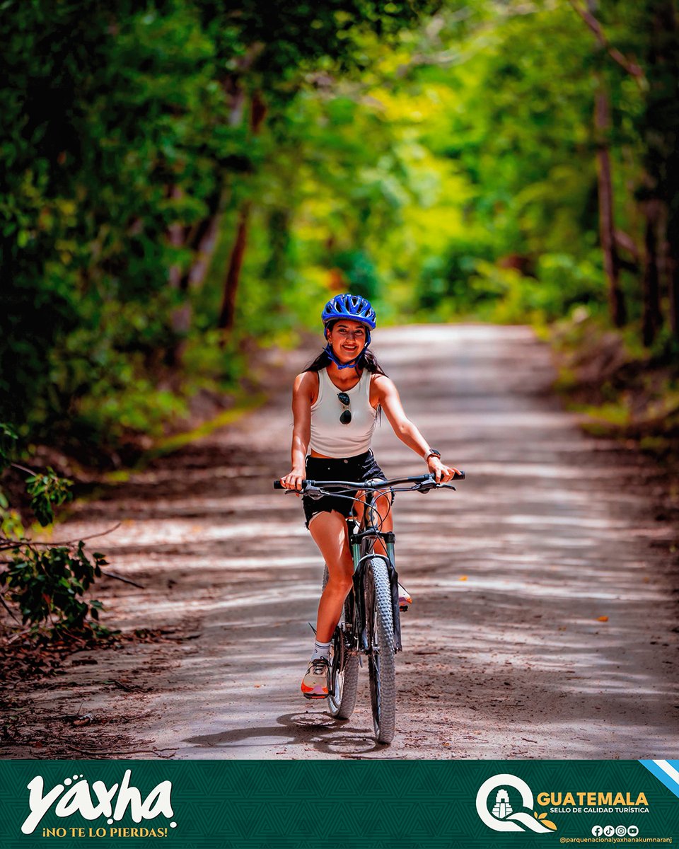 No es solo deporte, es explorar la historia sobre ruedas. 🚴‍♀️✨

Siente la energía de la selva de Petén mientras recorres los senderos sagrados de Yaxhá. Adrenalina + Misticismo Maya en un solo viaje. 🍃

📍 Tu ruta te espera. ¡No te lo pierdas!

#YaxhaNakumNaranjo #BiciTour