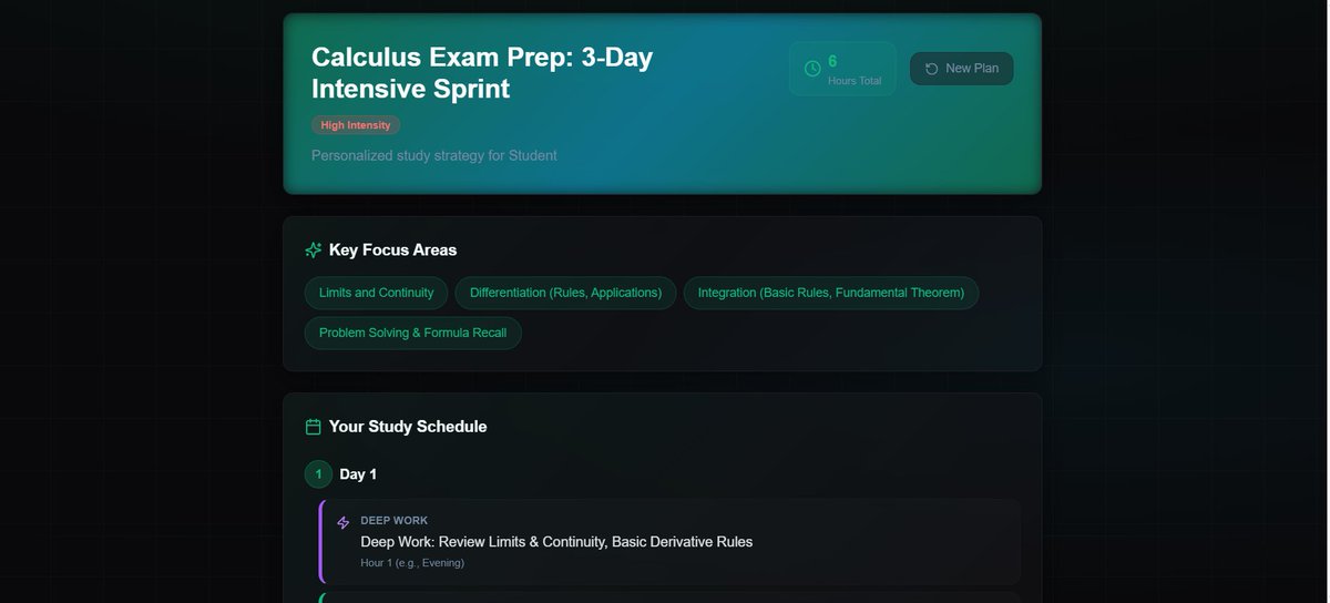 Gods_Splendour's tweet photo. AI study tools fail when they treat students like machines.
So we @T_T_Charles , @mimicho_co, @_kubbys built EngiFlow AI a study planner that adapts to energy, deadlines, and real life using agentic AI + n8n. Thanks to our mentor @hgeh_o https://t.co/cGbmnCtGlD