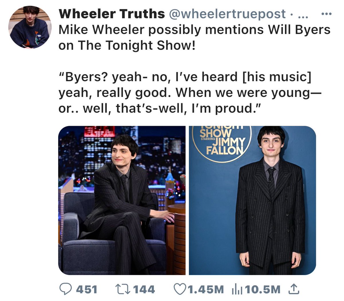 meameasong's tweet image. “Call me what you want” ˖◛⁺⑅♡ #smau | #socmed 

ST cast are famous singers/in bands. A rumor surfaces after Mike Wheeler, lead singer of “The Mind Flayers”, mentions an old friend on a talk show..

#byler with #lumax and slight #henderhop plus frenemy #madwheeler + 🪄twins