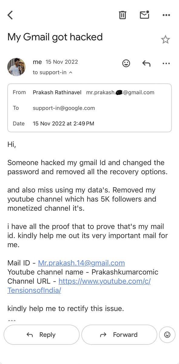 billathecomic's tweet photo. @TeamYouTube  My stand-up comedy channel was terminated for Circumvention. My original channel was hacked 3 years ago and misused by unknown. I raised a complaint but no response. I created a new channel and built it with original content for 3 years. channel was terminated. https://t.co/Ke4pihDHiP
