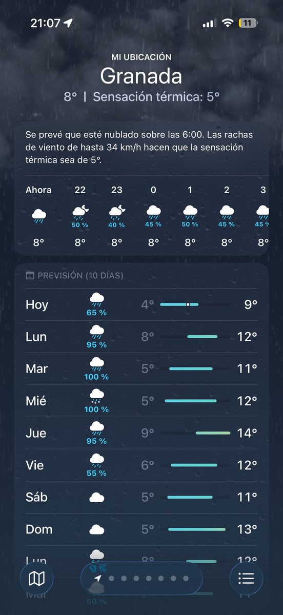 vivo en Granada, Inglaterra