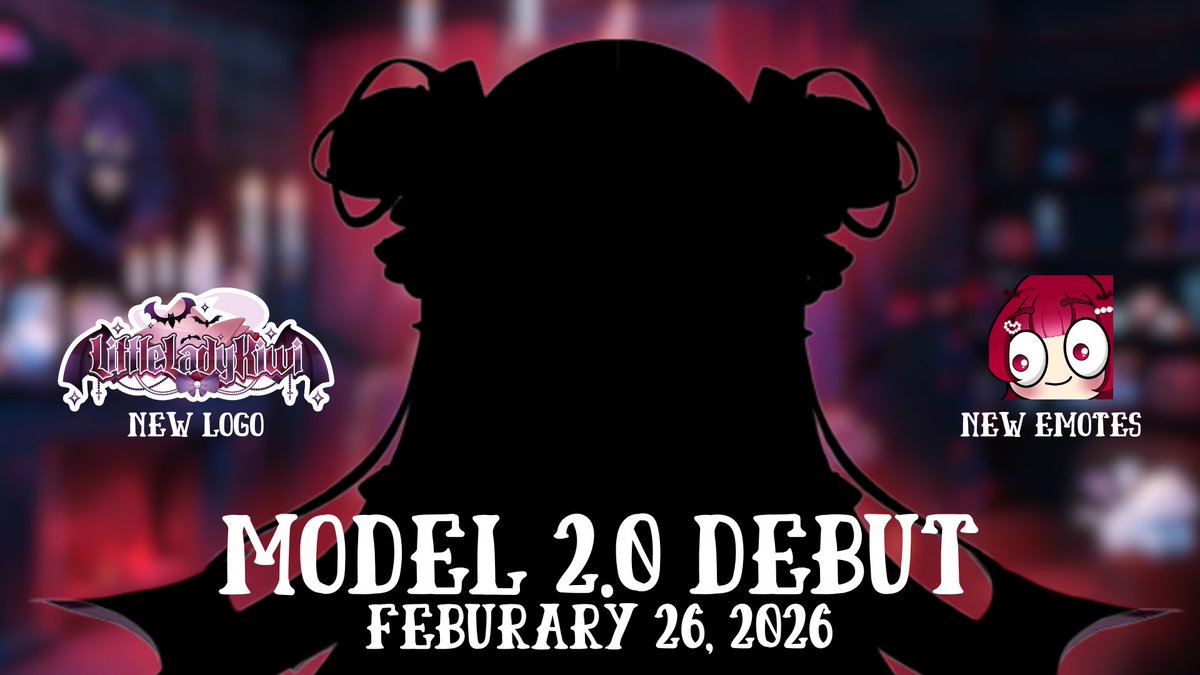 2.0 Model Debut 

2.26.26

Live on Twitch AND YouTube 

Hope to see you there!