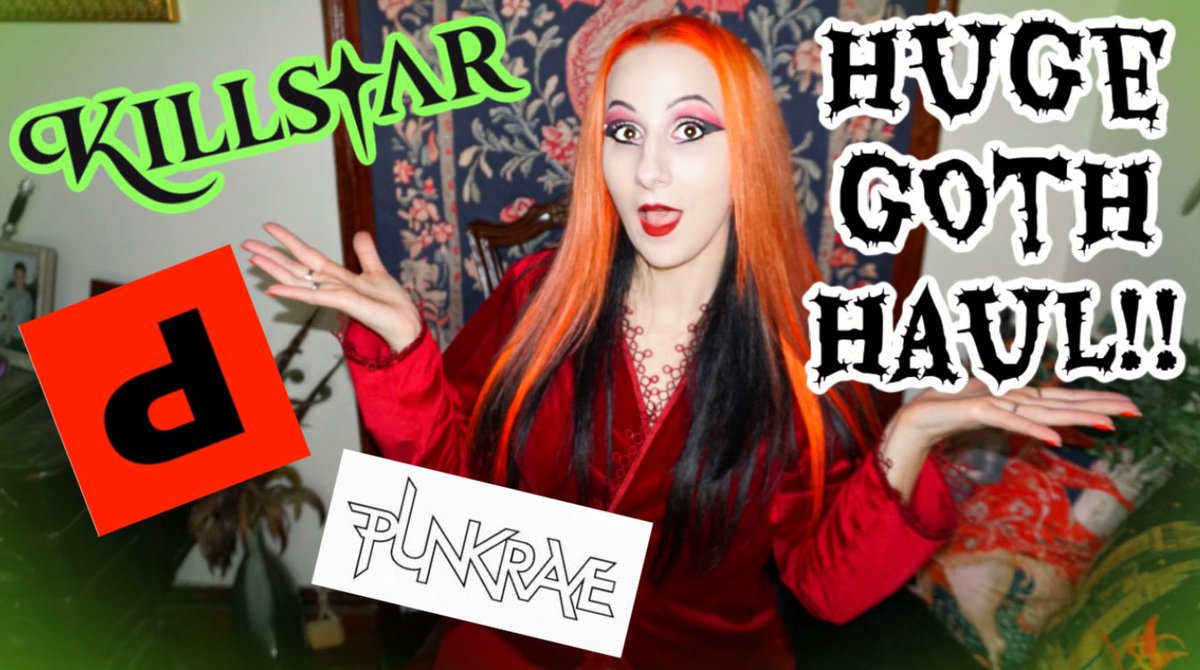 midnightowl16's tweet photo. Huge Goth &amp; Alternative Haul: Clothes, Makeup &amp; More! https://t.co/6EejnvHQMz via @YouTube #goth #gothic #alt @killstar @VampireFreaks https://t.co/Zak8ILE1Kw