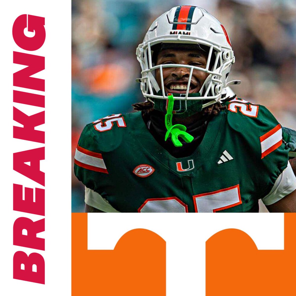 rockytopnow's tweet photo. BREAKING: Miami DB Jadais Richard has committed to Tennessee.

The former starter has logged 52 tackles in his career. https://t.co/ieTkfwPiyC