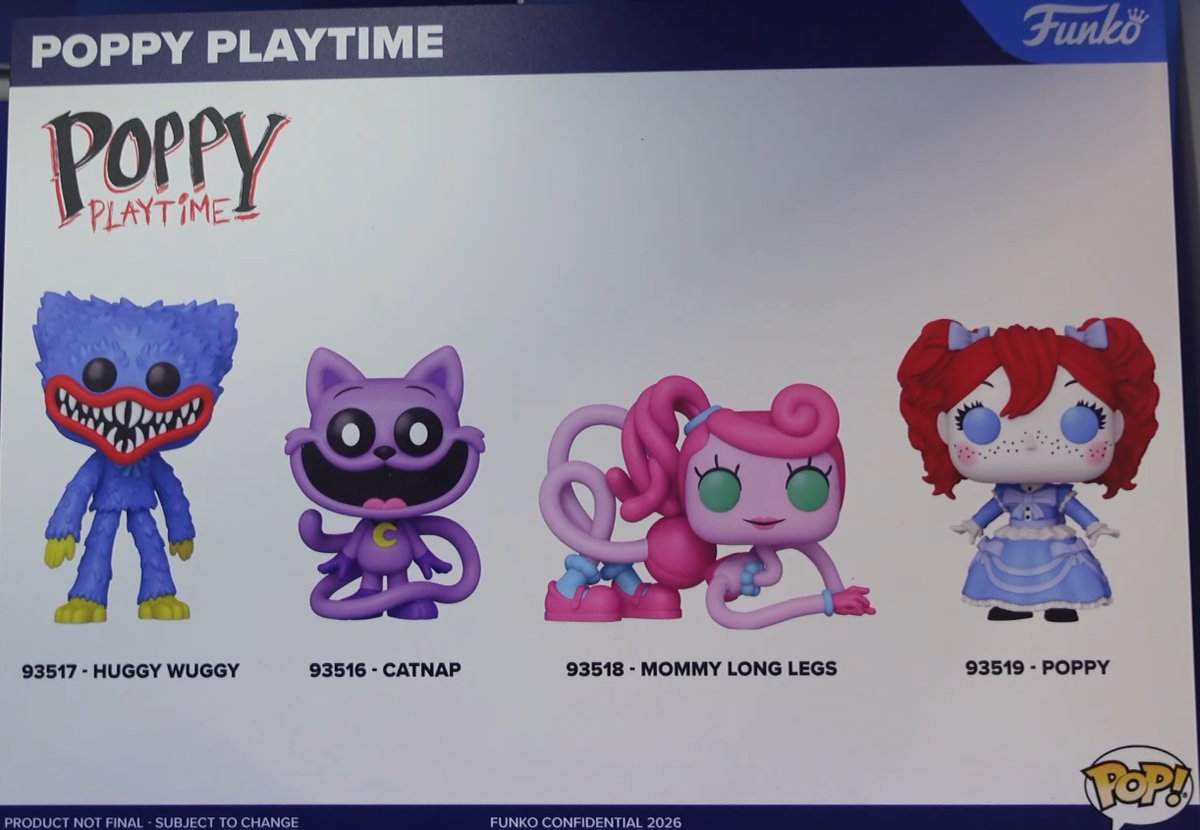 First look at upcoming Poppy Playtime Funko Pops!

(Via: CM Horror's Revenge)