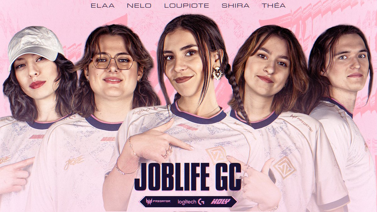 𝐉𝐎𝐁𝐋𝐈𝐅𝐄 𝐃𝐄́𝐁𝐀𝐑𝐐𝐔𝐄 𝐄𝐍 𝐆𝐀𝐌𝐄 𝐂𝐇𝐀𝐍𝐆𝐄𝐑𝐒 🔥

Accueillez comme il se doit notre nouveau roster Valorant GC !

Elles passent à l'action dès 𝐝𝐞𝐦𝐚𝐢𝐧 𝟏𝟗𝐡 contre <a href="/ATNattax/">ALTERNATE aTTaX</a> pour leur premier match du Stage 1 🫡

#JOBLIFE