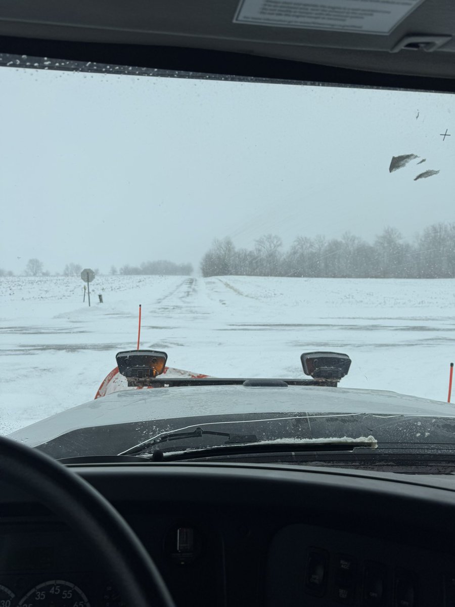 Plowing snow for the county highway and listening to <a href="/bam_weather/">BAM Weather</a> live stream.