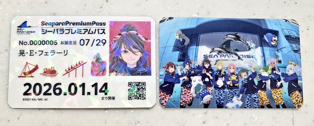 おはようございます。 今日もARIAシーパラのプレミアムパス風カードで4