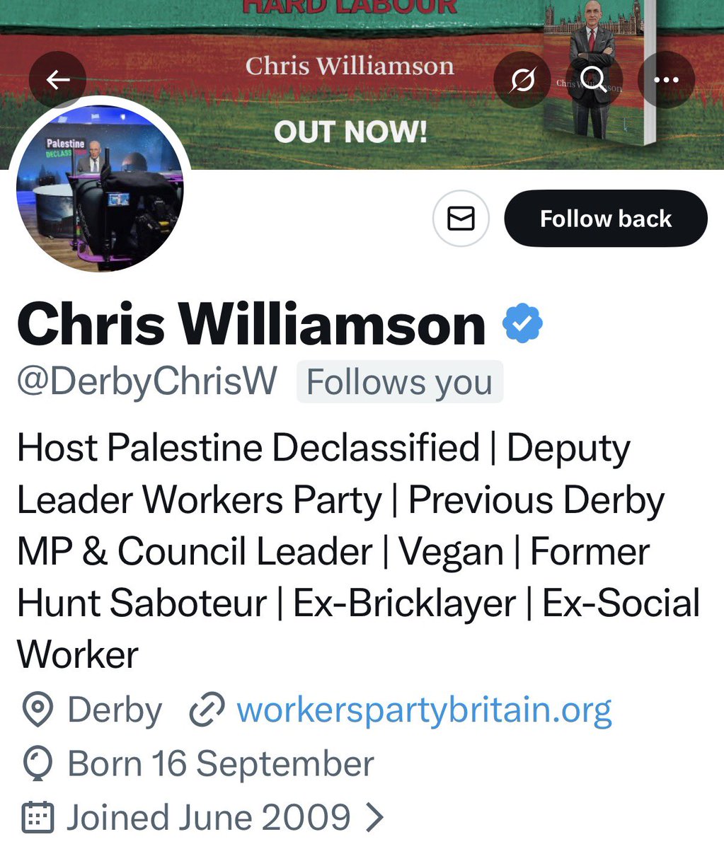 NAJ562's tweet image. On Crispin Flintoff’s show today, candidates were asked about Chris Williamson (Deputy Leader of the Workers Party) being excluded from standing for Your Party’s CEC.

Maria (Carroll) Donnellan - candidate on #TheMany team spoke warmly of Chris and his “tremendous experience,