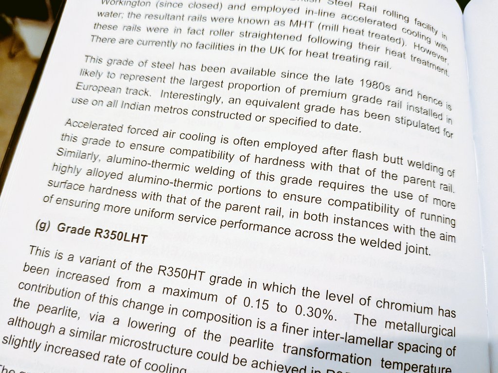 GarethDennis's tweet image. Deleted previous extra bit as I've spotted something that I need to verify.

The new rail has been confirmed as R350HT as seen in the image.

However, the old rail appears to be R260. If this is the case, then a specialist weld is required and that doesn't appear to be the case.