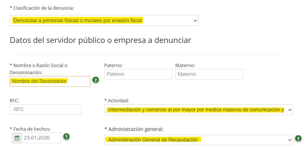 YesImAndrea_a's tweet image. 🚨IMPORTANTE 🚨

Si viste boletos revendidos en $20k, $50k, $100k o más, puedes denunciarlos ante el SAT.

Denuncia anónima aquí:
sat.gob.mx/portal/public/…

La reventa sin factura y sin declarar ingresos es EVASIÓN FISCAL.
- No importa si es “persona física o moral” 
- Si hay…