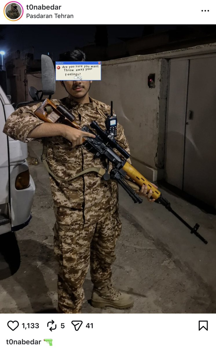 HmhBray's tweet image. تروریست ارشیا مقصودی کشتار جوانان
#زمین_گرده