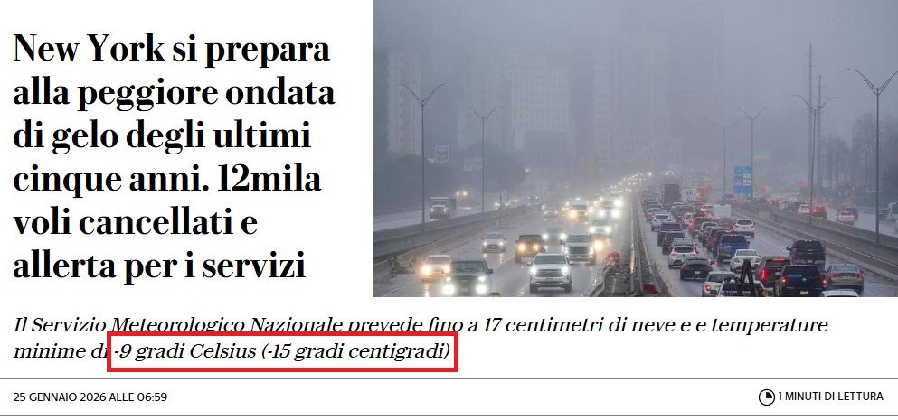 Fidati di <a href="/repubblica/">Repubblica</a>, fidati de "I professionisti dell'informazione". Quelli che non sanno nemmeno che Celsius e Centigradi sono la stessa cosa.