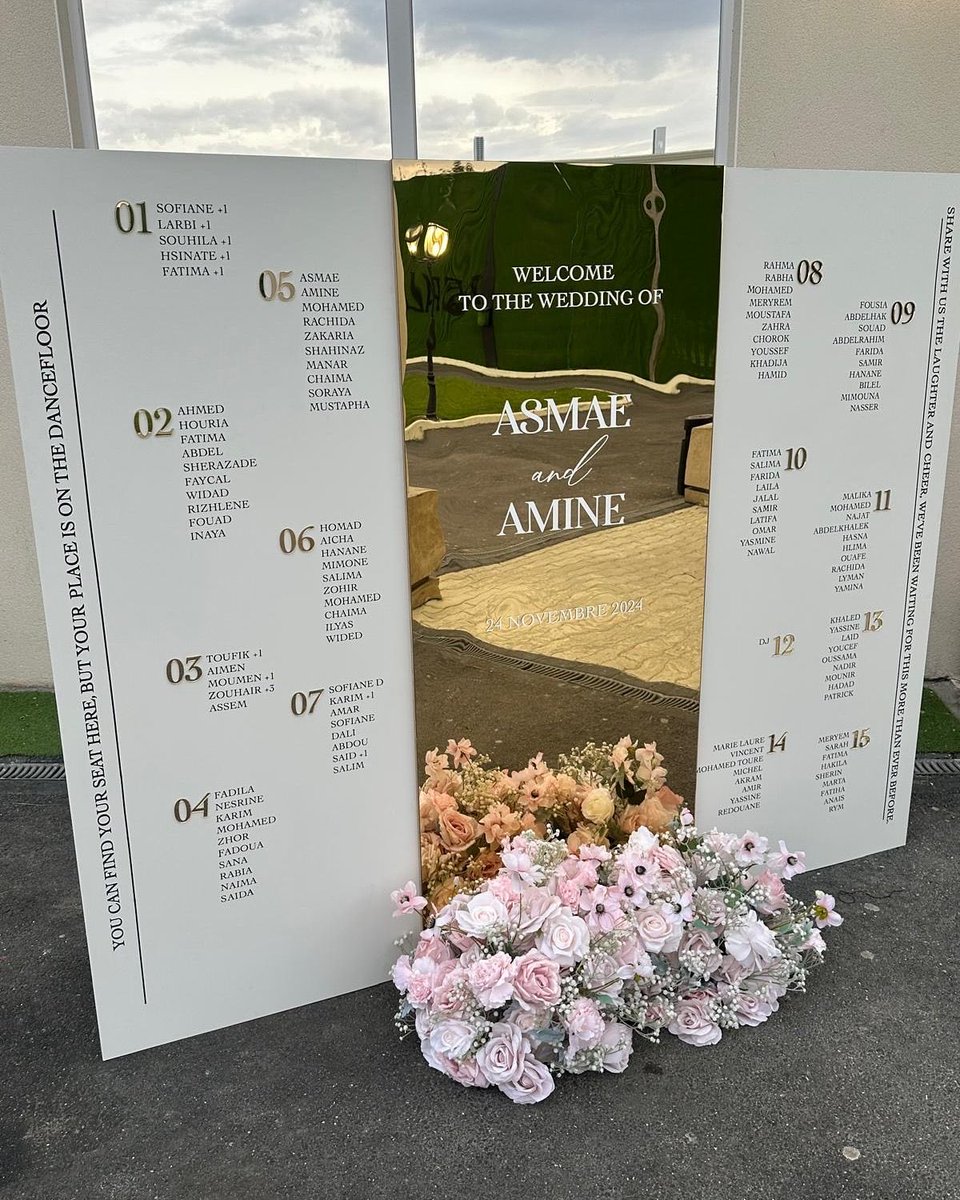 casawia2k's tweet image. Vous en pensez quoi des plan de table dans les mariages pour ou contre ?