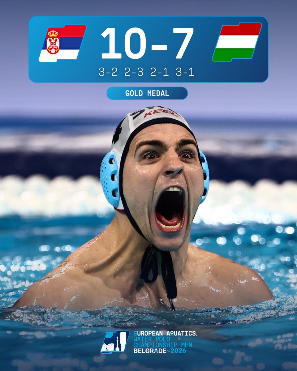 From heroes to champions! Serbia win gold in Belgrade 😱 #EWPC2026