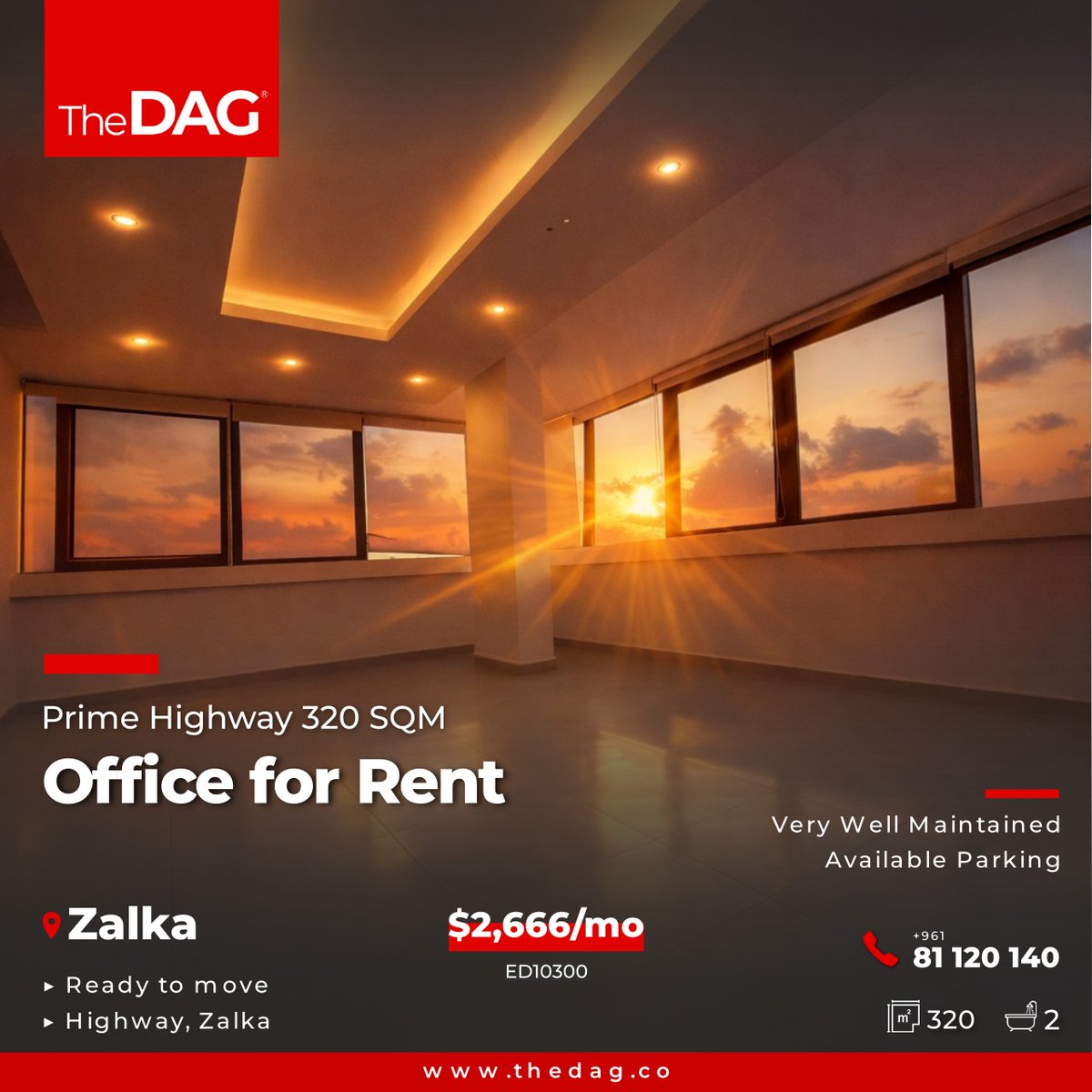 TheDag_Estate's tweet image. Prime Highway 320 SQM Office for Rent in Zalka مكتب للايجار

Ref: ED10300

The DAG | +961 81 120 140

#Zalka #OfficeForRent #مكتب_للإيجار #LebanonRealEstate #HighwayOffice #BeirutOffices #CommercialLebanon #PrimeLocation #TheDAG

thedag.co/properties/pri…