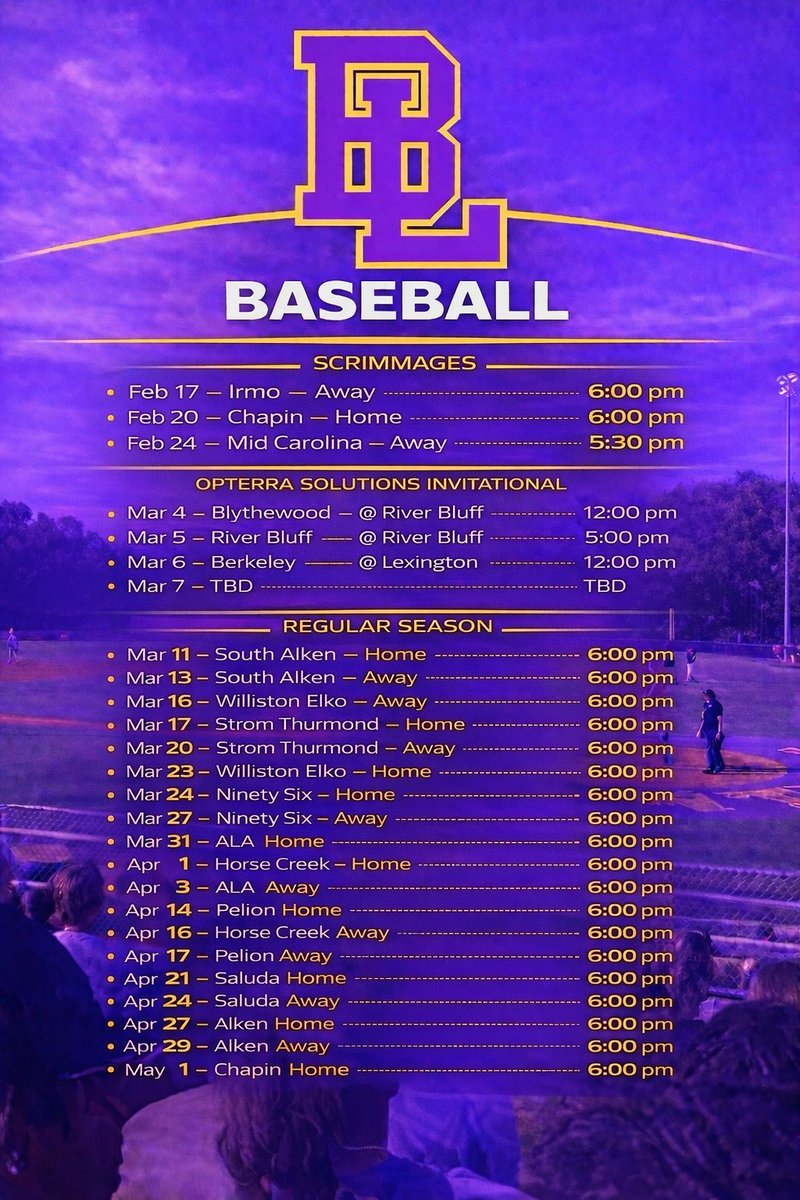 Batesburg-Leesville Baseball tweet media