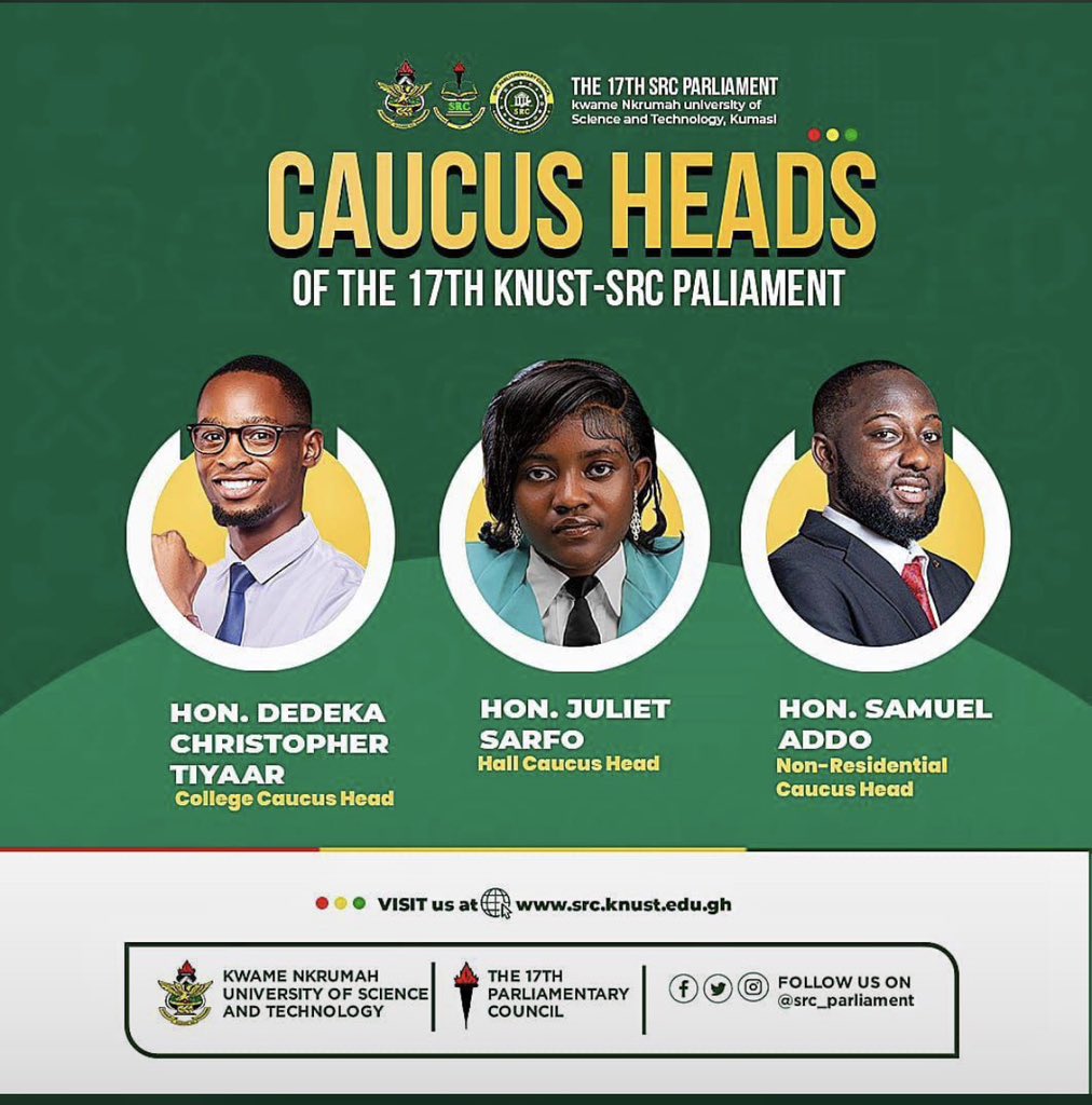 Congratulations, Honorable Members! Serve diligently in your respective capacities.

#KNUSTGazetteBulletin    || #StayInformed