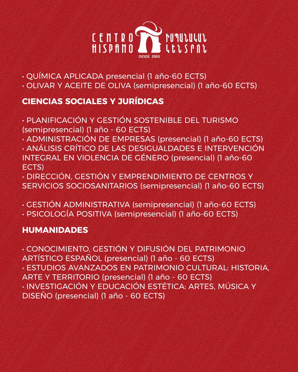 Las personas interesadas y que cumplan con los requisitos de esta beca, que escriban a emb.armenia@maec.es 

Suerte