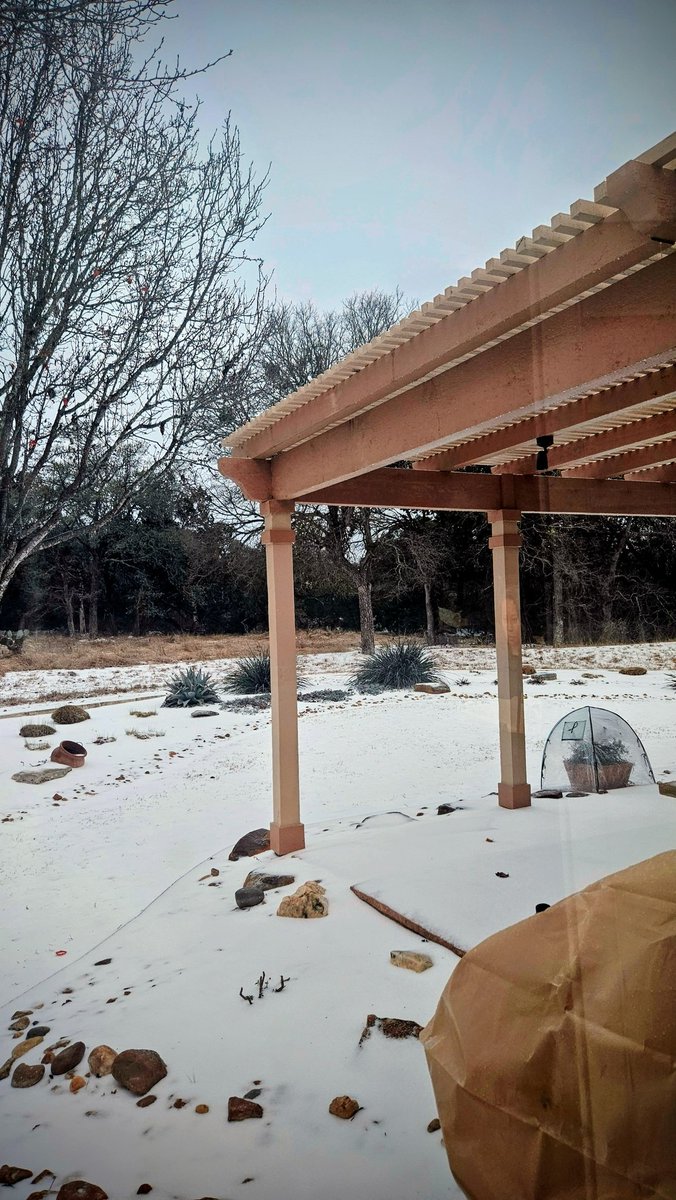 We have snow.