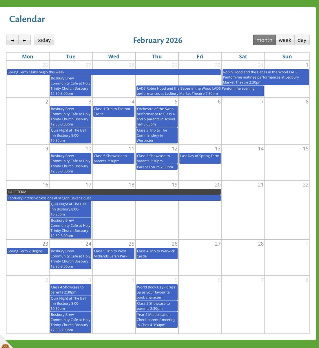 LOTS of updates made to our website over the weekend, including our first three newsletters of 2026, a fortnight’s worth of weekly award winners, the latest class pic collages, club information, new dates added to the calendar, and several enhancements made to a number of pages.