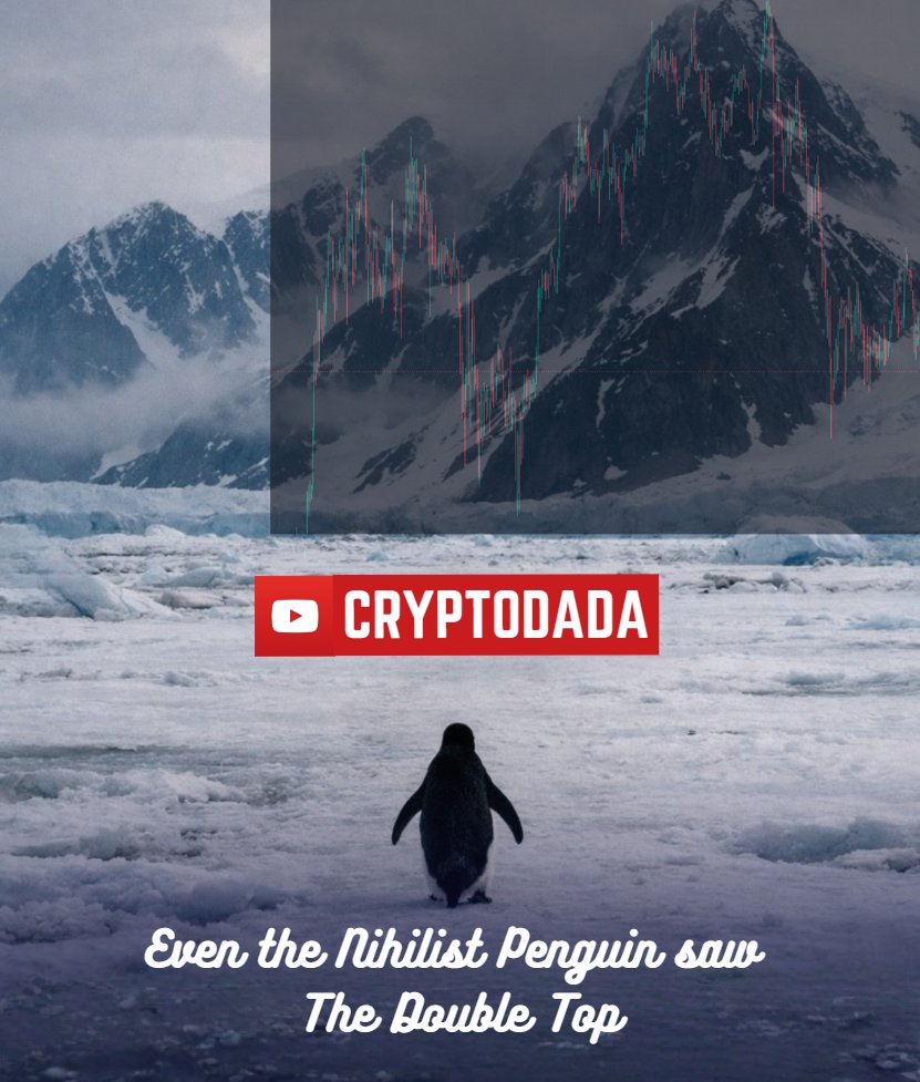 Why did the #NihilistPenguin left the retailer herd ? Cause it saw saw the $ BTC Double Top ! #Bitcoin #Crypto #Penguin #CryptoNews