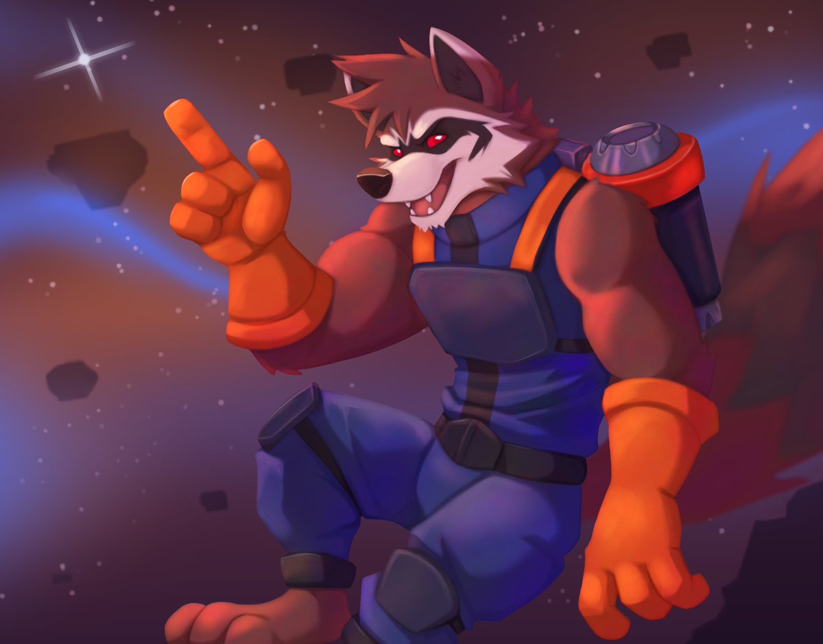 Deckler1's tweet photo. Happy for being able to do something similar to a splash art from league

to make it better, it features rocket ^^ https://t.co/BsecPIGMes