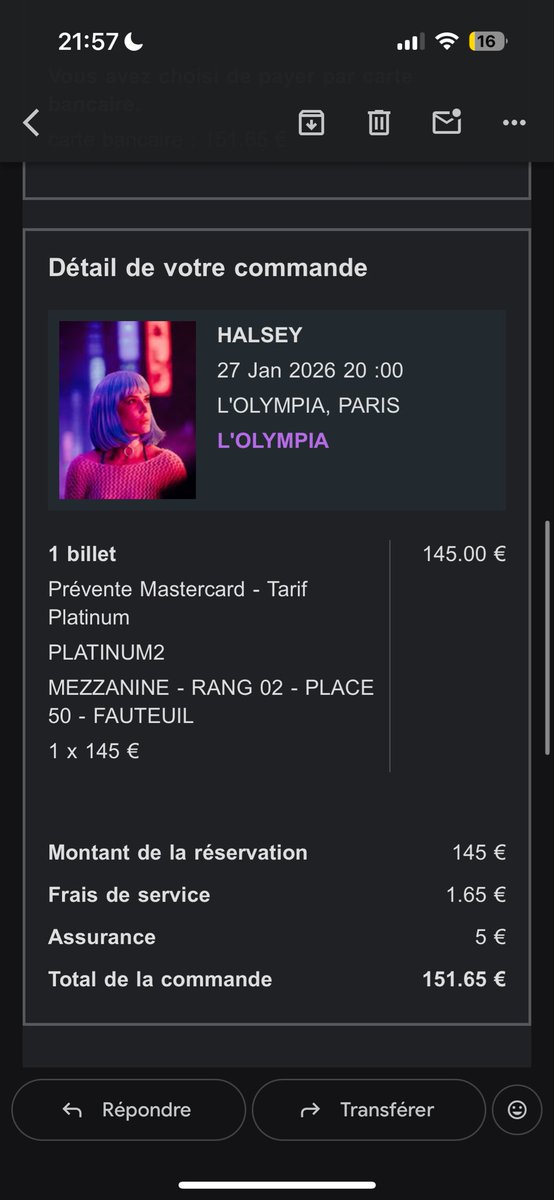 cryindakingdom's tweet photo. 🕯️manifesting someone buying my VIP ticket for halsey’s show in Paris night 2 🕯️ 

please help a girlie out, I’m so sad that once again I cannot attend a badlands tour but work comes first 🥲 

#BackToBadlands #halseyparis #BackToBadlandsParis #halsey #badlands https://t.co/TUw1GGJjl8
