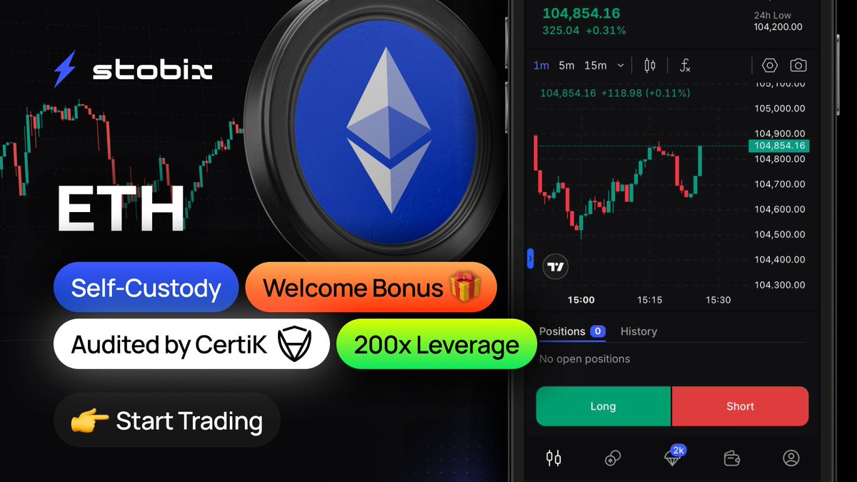 ⚠️ Ethereum Weekly Outlook: Pressure vs Long-Term Support

$ETH is trading near $2,800, down ~16% from January highs, as short-term pressure builds despite improving long-term signals.

Trade $ETH 👉 app.stobix.com/futures/ETH/US…

🚨 Key takeaways:
• $ETH lost the $3,000 level,