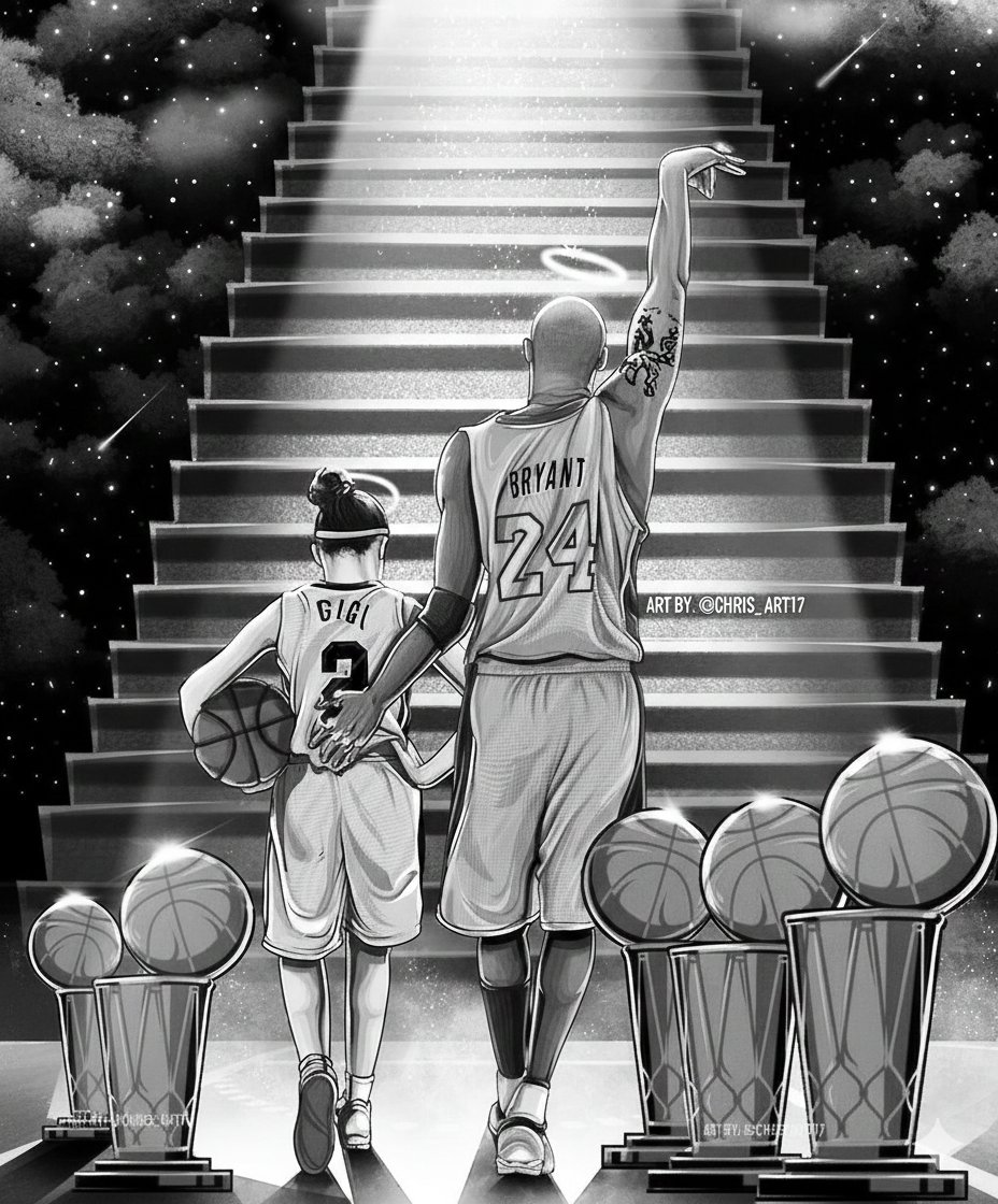 Kobe Bryant ve kızı Gianna, altı yıl önce bugün helikopter kazasında hayatını kaybetti. #MambaForever