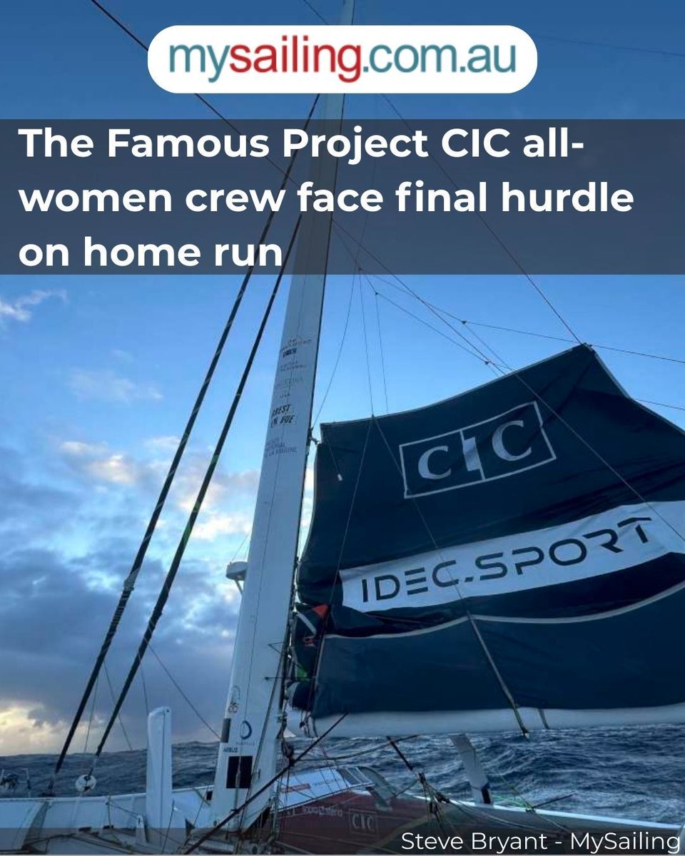 mysailing's tweet image. The Famous Project CIC all-women crew face final hurdle on home run buff.ly/DJQoG38 The all-women crew of The Famous Project CIC faces the final challenge of their historic circumnavigation near Brest amid fierce winter storms. Stay tuned! 

#TheFamousProject #Sailing