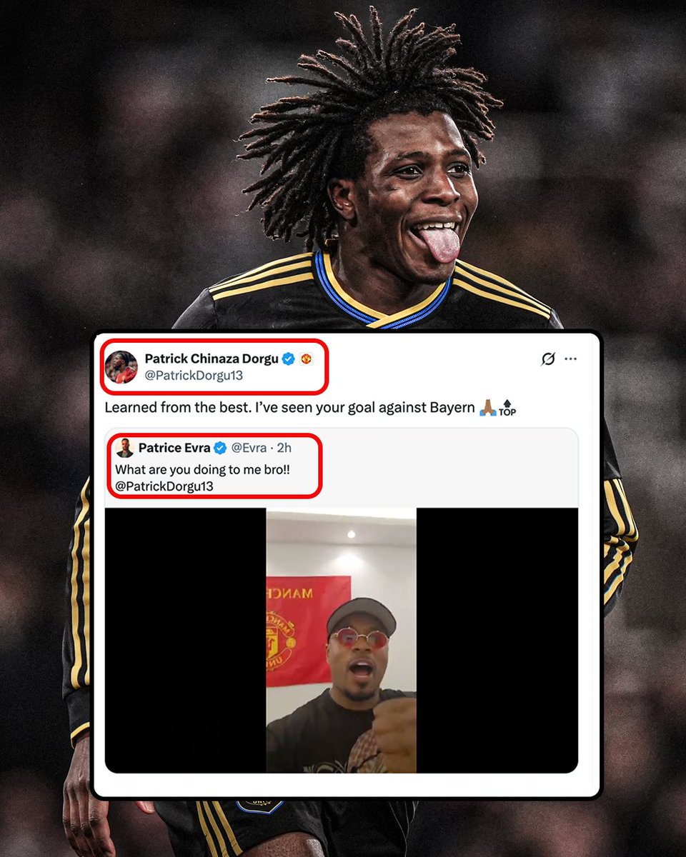 Patrick Dorgu reacted to Patrice Evra’s video of his goal against Arsenal by praising Evra’s legendary strike against Bayern Munich in the 2014 Champions League quarterfinals 👏

Game recognizes game 🤝