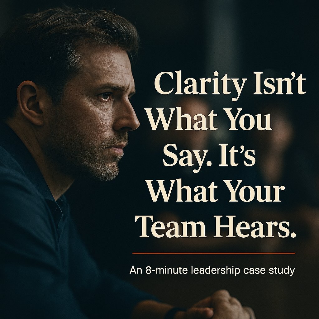 Clarity isn’t what you say. It’s what your team hears.
Silence doesn’t mean agreement. It often means confusion, misalignment, or disengagement.

I break this down in 8 minutes: 📺 youtube.com/watch?v=-zaien…
#Leadership #Communication #ClarityAdvantage #WorkforceDevelopment