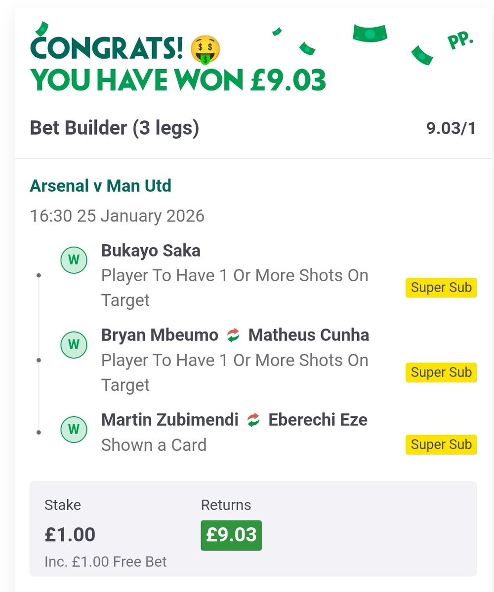 ianbuttaci's tweet photo. Nice one Andy! My account was at zero but now topped again with the PP free bet 🔥 https://t.co/GAzWUHHtJg