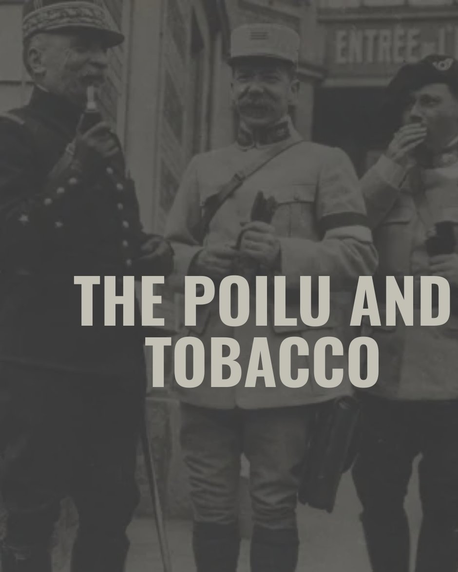 The Poilu and Tobacco 🧵

In the trenches of the First World War, tobacco was not a luxury or a new requirement!

The French Army had been issuing free tobacco to soldiers since the reign of Louis XV.

But by 1914 the scale of demand changed!
