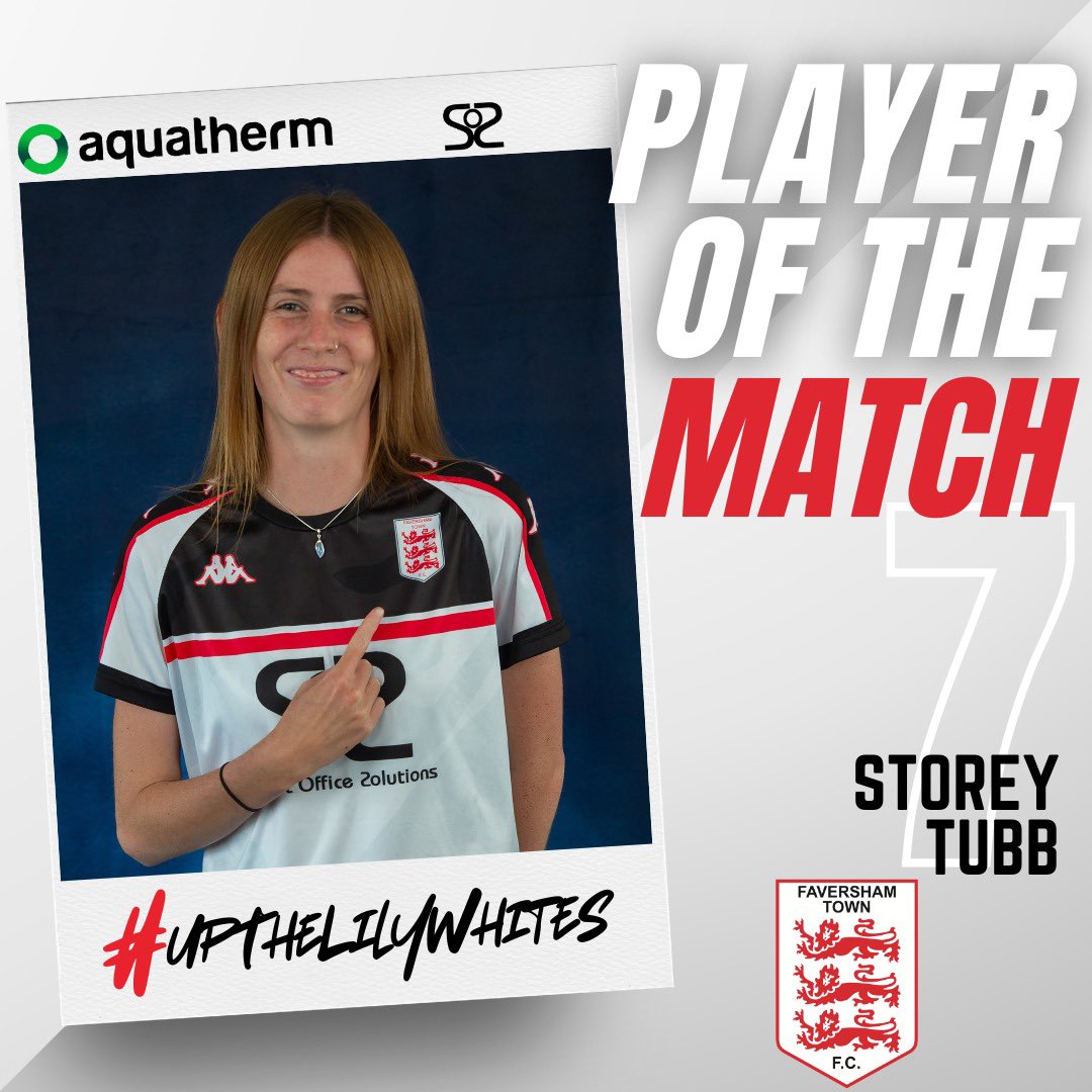 FTFCWomen's tweet photo. 👏 Player of the Match – Storey Tubb 👏
Our club captain led by example, earning POTM honours from us and the opposition. Non-stop running, total commitment, and a willingness to battle for every ball from first whistle to last ⚽ https://t.co/wUfn9vpTkB
