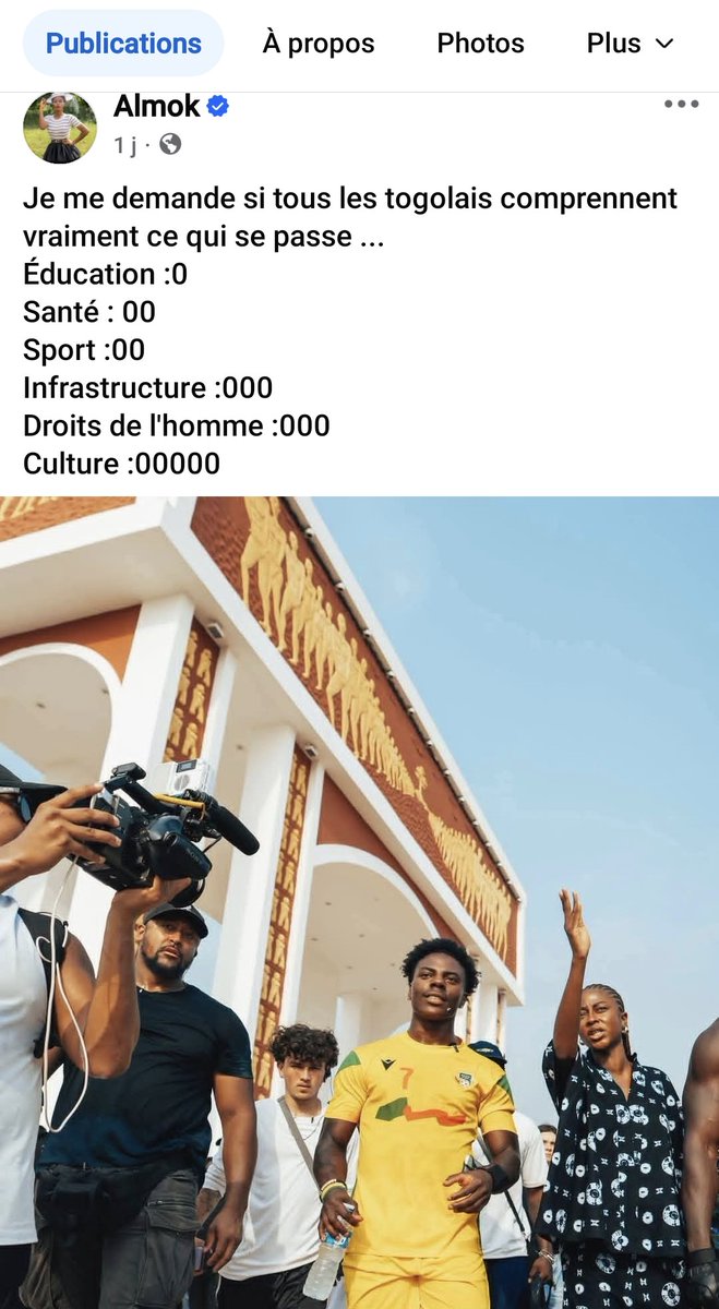 DanielAbou25103's tweet photo. 🇧🇯 À mes frères béninois qui parlent politique ici : Almok multiplie les prises les posts contre Faure. On sait comment ça finit. Je nous demande de RT ou de poster avec #ProtégerAlmok pour que ça circule et que tout le monde voie.
Internet peut la sauver. Faisons tourner. https://t.co/4IZKVb74lb