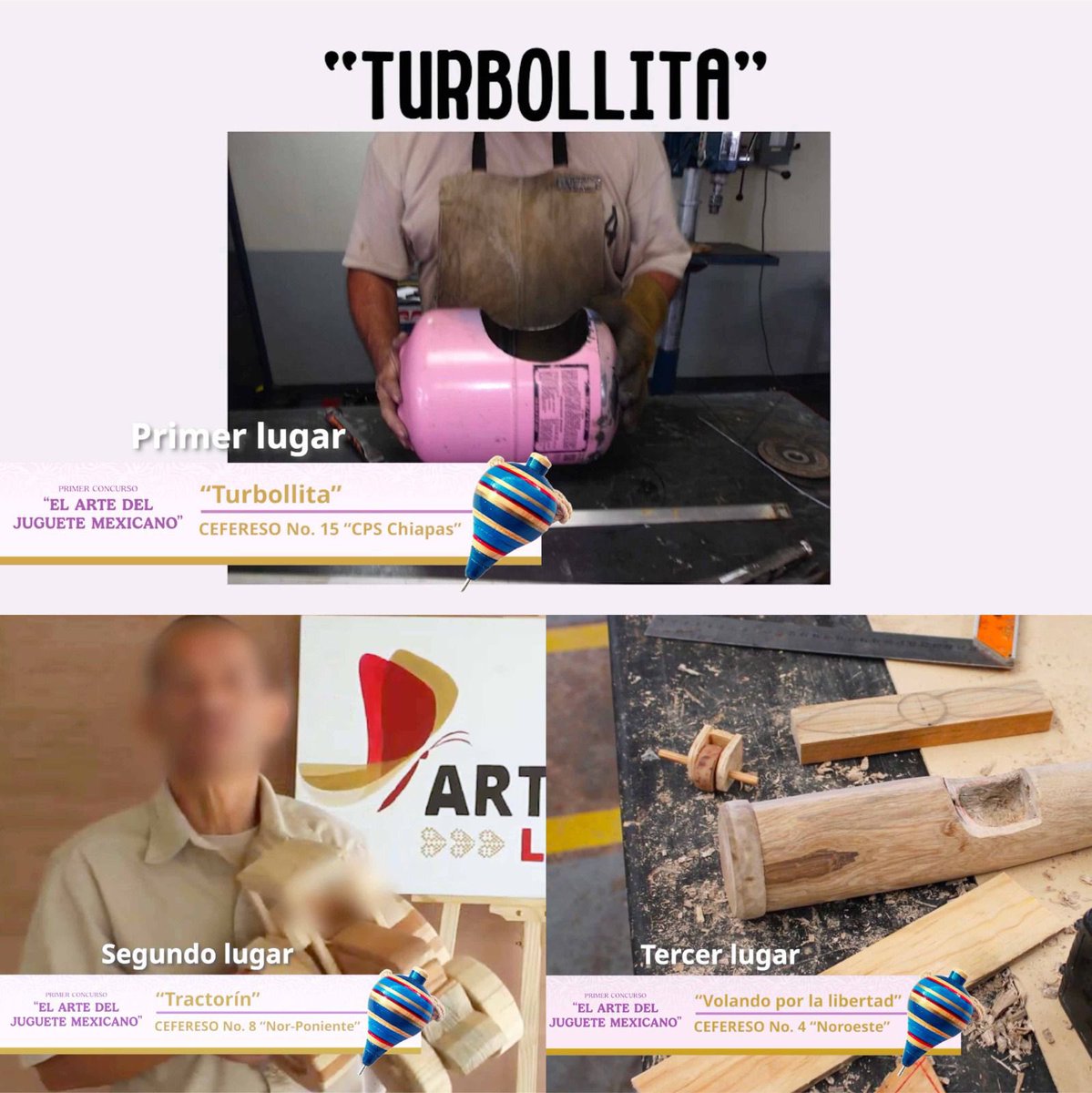 En los #CEFERESOS del país, la #SSPC, a través de <a href="/PyRS_Mexico/">Prevención y Reinserción Social</a>, realizó el primer concurso “El Arte del Juguete Mexicano”, con el objetivo de fortalecer la creatividad, la identidad cultural y las habilidades artesanales de las personas privadas de la libertad.