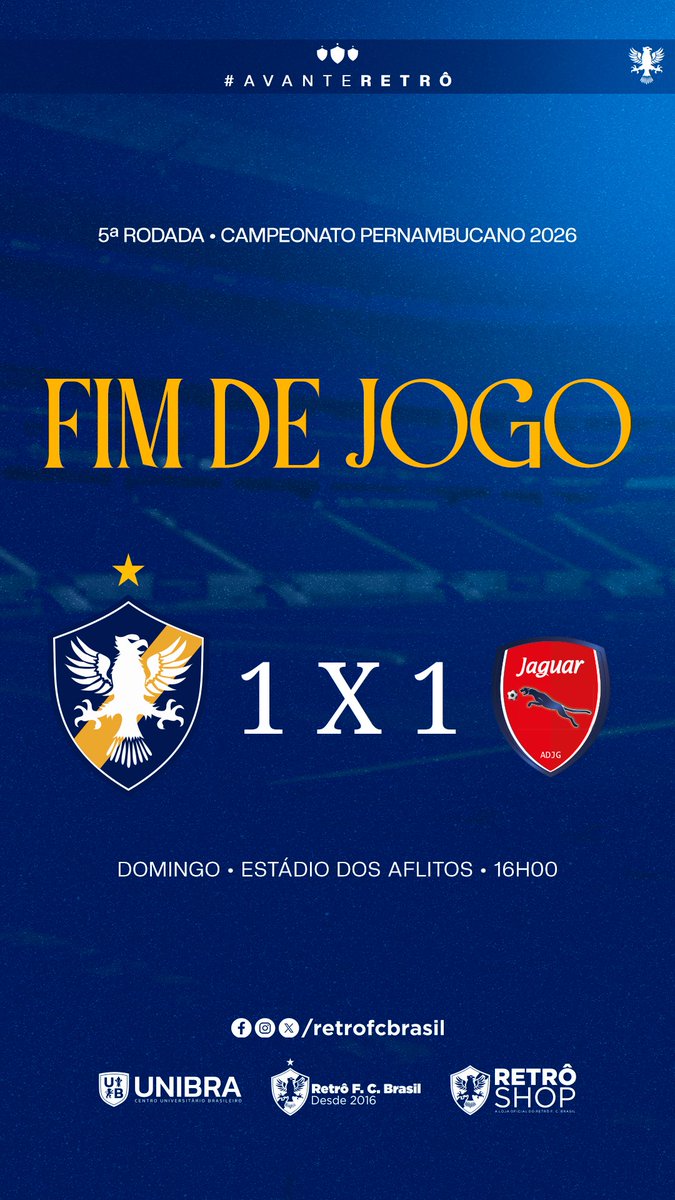 #Pernambucano | Fim de jogo.

#AvanteRetrô