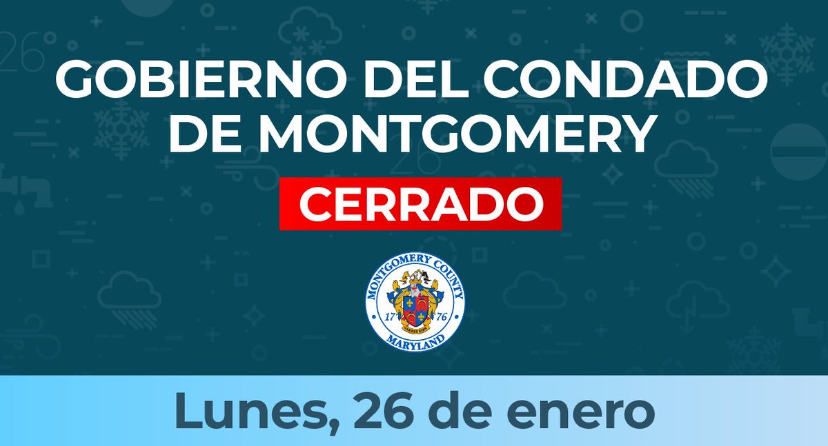 Activities in County buildings will be canceled and non-emergency government buildings will remain closed Monday due to the winter storm. Questions can be answered through MC311 starting at 6 a.m. Monday.
ow.ly/LuqM50Y3oMK
@readymontgomery
@mcdotnow