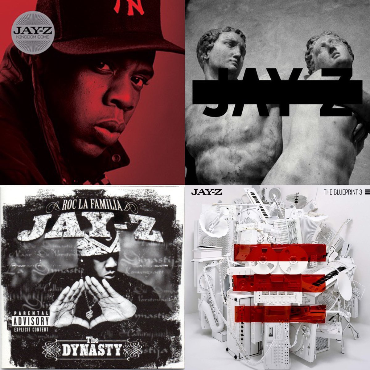 holahovitaaa's tweet image. These 4 albums are often debated as Jay Z’s least good but what’s the best project here?

Kingdom Come, Magna Carta, The Dynasty and The Blueprint 3.
