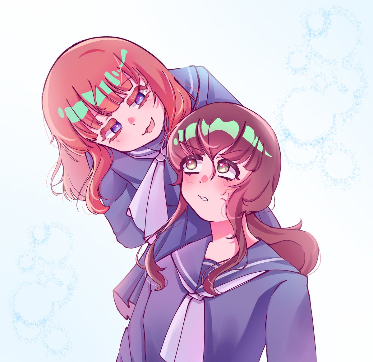 highschool au evanatsu i think about them so much #evanatsu