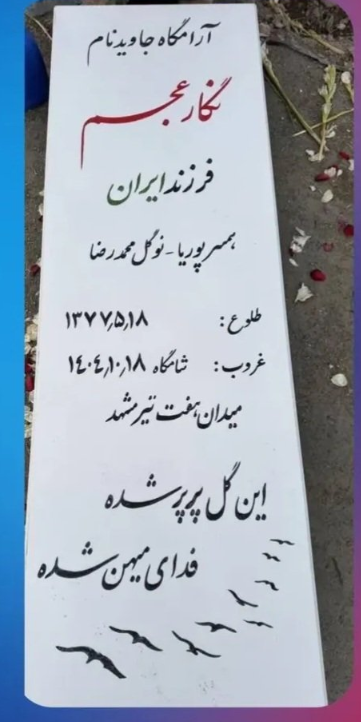 Daikatuo's tweet photo. ۵۴۵. #مهدی_نجفی ۲۱ ساله دی‌ماه ۱۴۰۴ در #گناباد توسط رژیم جمهوری اسلامی کشته شد.

۵۴۶. #نگار_عجم ۲۷ ساله ۱۸ دی‌ماه ۱۴۰۴ در #گناباد توسط رژیم جمهوری اسلامی کشته شد.

۵۴۷. #حسین_عجم ۲۲ ساله ۱۸ دی‌ماه ۱۴۰۴ در #گناباد توسط رژیم جمهوری اسلامی کشته شد.

۵۴۸. #مریم_لقمانی ۲۷ ساله ۱۸ دی‌ماه ۱۴۰۴ در #مشهد توسط رژیم جمهوری اسلامی مجروح و کشته شد.