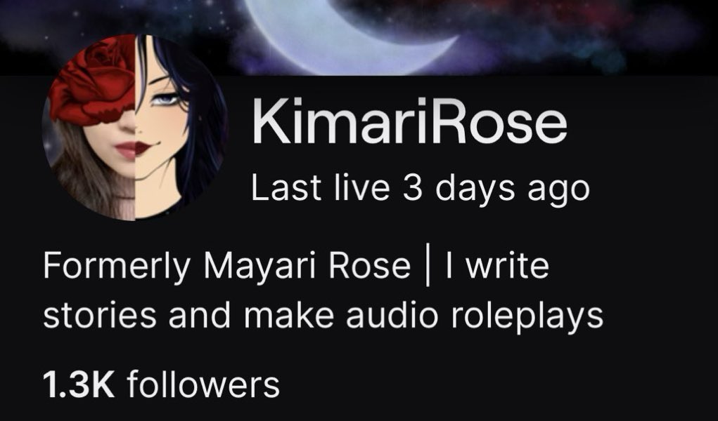 KimariRoseVA 🌙🥀 on X: "I totally forgot about Twitch. I only stream ...