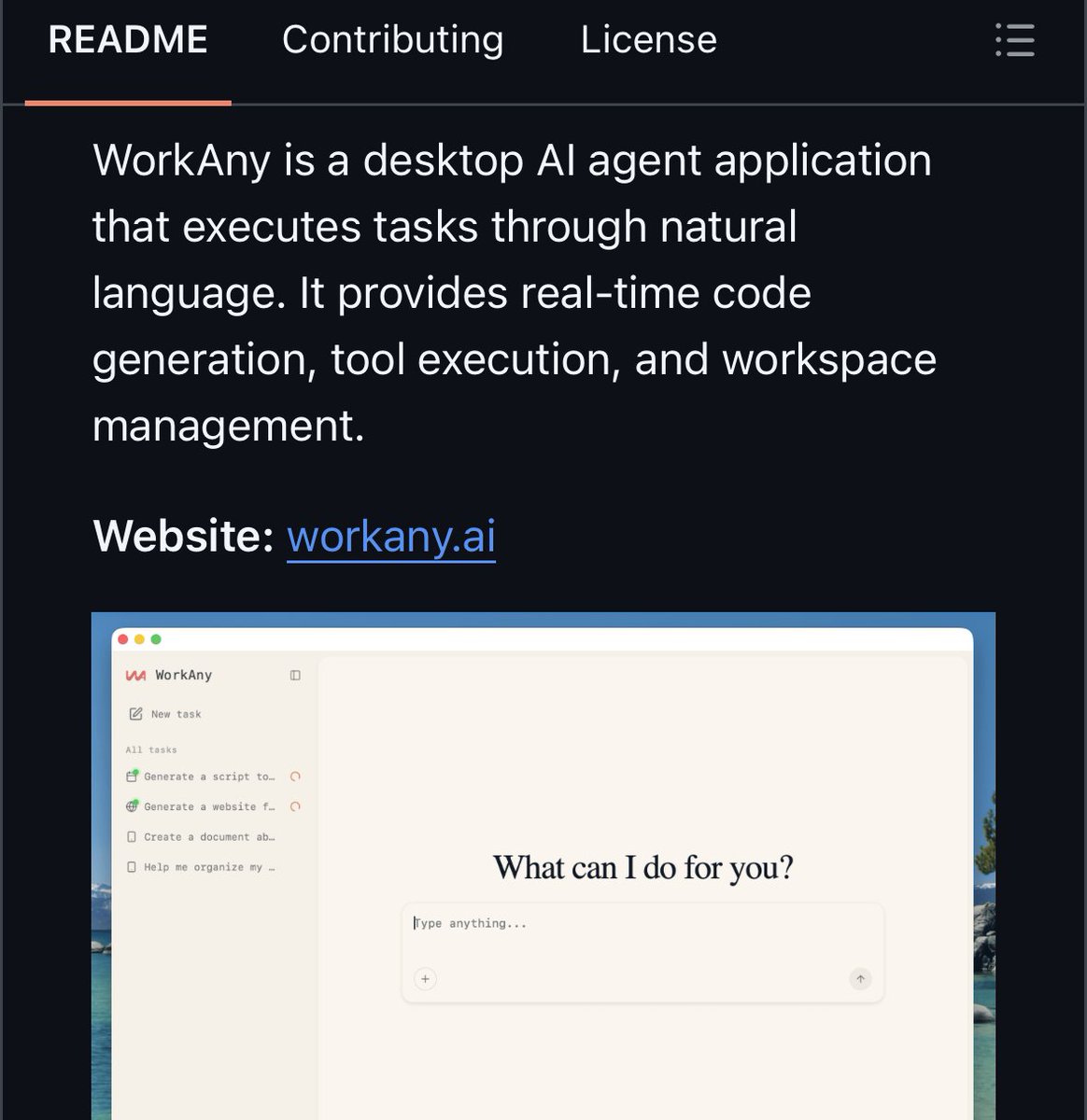 The open-source desktop agent that automates any task for you