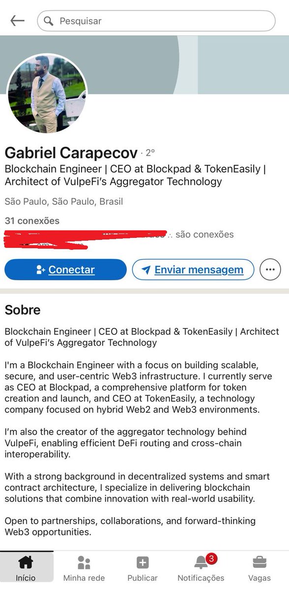 $VEREM #VEREM 
"O buraco dessa mina de esmeraldas é muito mais em baixo"..

O dev do token tem envolvimento com outros tokens fraudulentos que raparam o bolso de muita gente aqui no brasil..

Me fizeram parar o que eu estava fazendo nesse domingo para continuar com essa