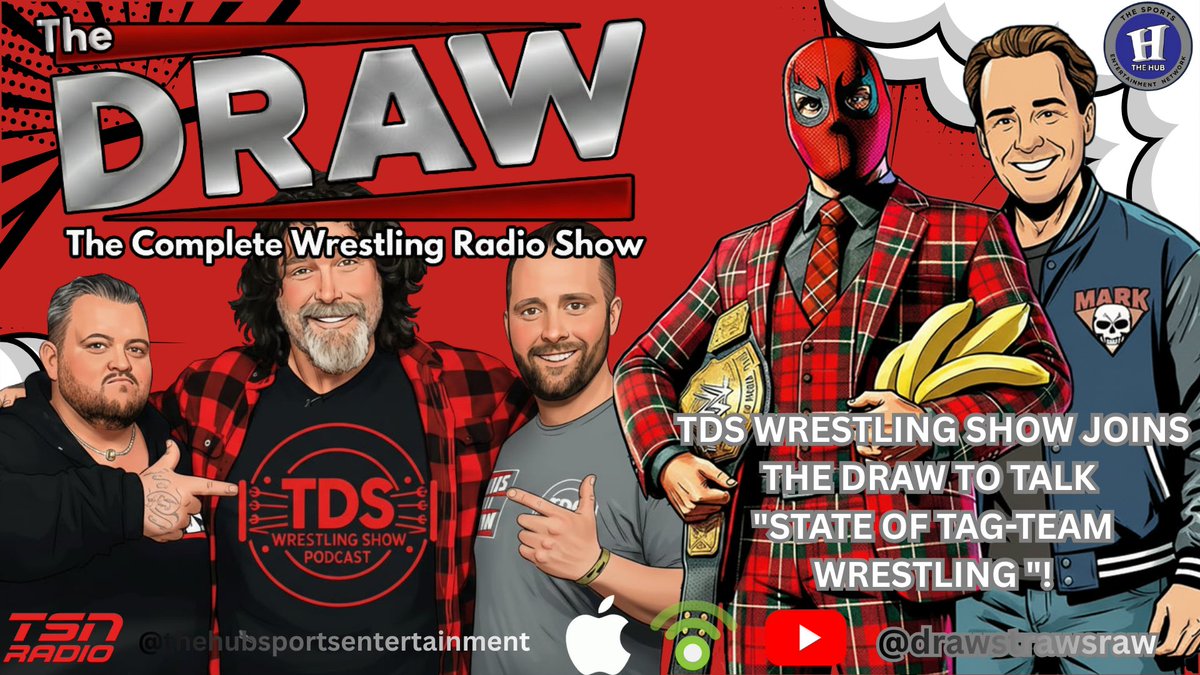 THE DRAW - CONVERSATION SERIES - WEEK 002 - TDS WRESTLING SHOW - 01/22/26

Join Eric B and Randy C as they sit down with the TDS Wrestling Show as they talk ALL THINGS TAG TEAMS and you get it here first and FULL because you are a Patreon!

PATREON LINK: patreon.com/posts/draw-and…